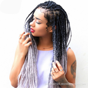 Pre Stretched Braiding Hair Easy Braid Synthetic Fiber Yaki Crochet Twist Pure Ombre Colors Hot Water Setting EZ Jumbo Braids